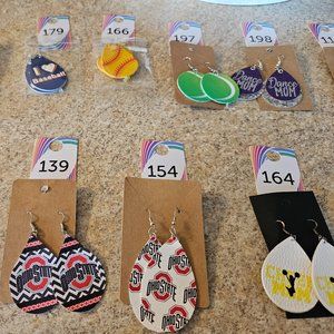 Faux Leather Earrings all designs